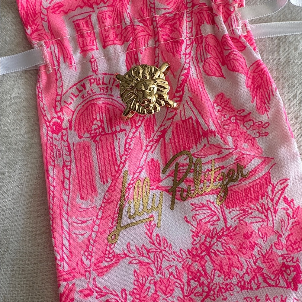Lilly silk scarf, bracelet and scarf ring - Picture 2 of 5
